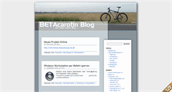 Desktop Screenshot of blog.bikebau.de