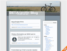 Tablet Screenshot of blog.bikebau.de